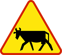 znak: zwierzęta gospodarskie