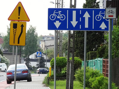 pasy ruchu dla rowerzystów