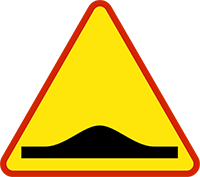 znak: próg zwalniający