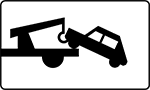 T-24 tabliczka wskazująca, że pozostawiony pojazd zostanie usunięty na koszt właściciela